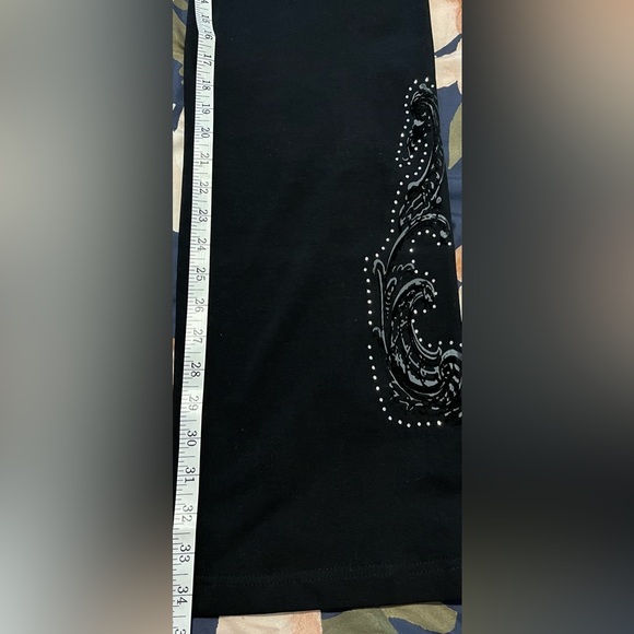 BCBG Maxazria Size:L WomenHoodie/Pants  Phinestone Detail Shimmer Thread Outline - Picture 14 of 16